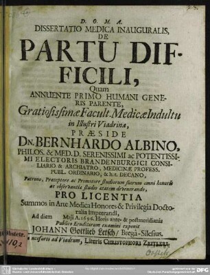 De partu difficili