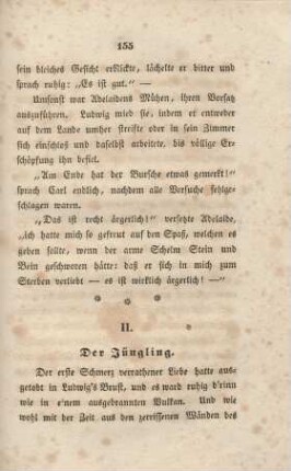 II. Der Jüngling