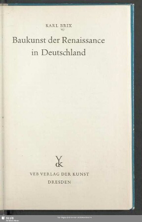Baukunst der Renaissance in Deutschland