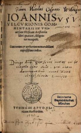 Commentarii in universam Physicam Aristotelis