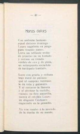 Horas dulces
