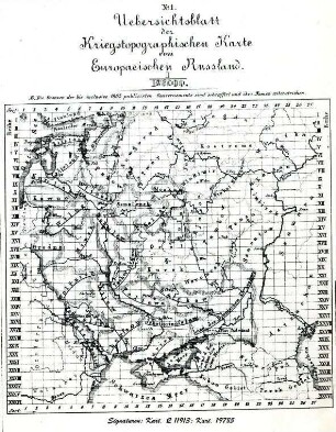 Militärisch Topographische Karte des europäischen Russland 1915 - 18