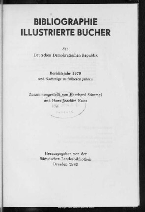 1979: Berichtsjahr 1979 und Nachträge zu früheren Jahren