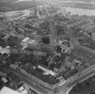 Wohnbebauung in Schwerin-Feldstadt : Blickrichtung Südosten