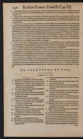 De Locatione Et Conductione. Caput III.