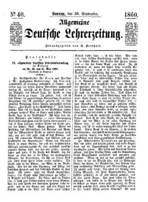 Protokolle der 11. allgemeinen deutschen Lehrerversammlung