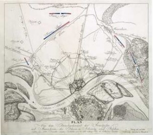 WHK 32 Krieg mit Frankreich 1792-1805: Plan der Bombardierung von Mannheim durch die Franzosen, 24. Dezember 1794