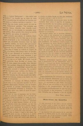 Máximas de Goethe