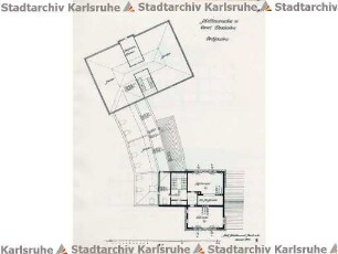 Beichel, Friedrich. Schulhausneubau Daxlanden