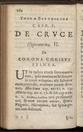 §. 1. Quo fine corona Christo imposita?