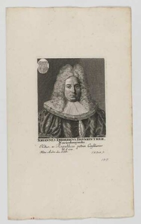 Bildnis des Iohannes Fridericvs Dannrevther
