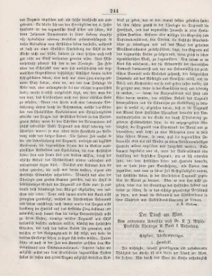 244-248 Der Dienst am Wort : eine andeutende Übersicht nach K. I. Nitzsch