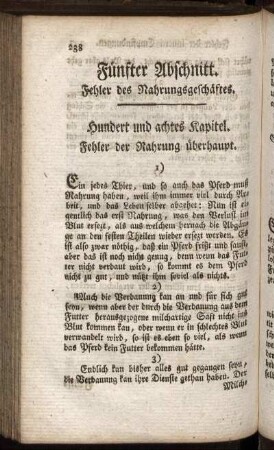 Fünfter Abschnitt. Fehler des Nahrungsgeschäftes