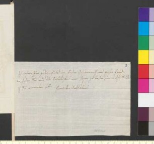 Brief von Wolfskeel von Reichenberg (Fritsch), Henriette Albertine Antonie von an Goethe, Johann Wolfgang von