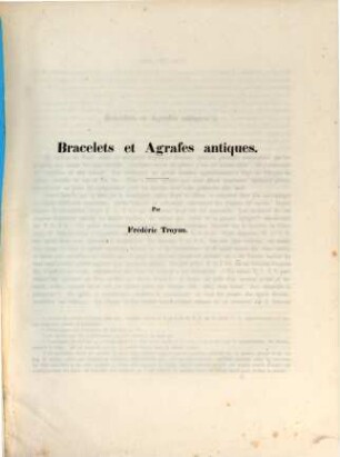 Bracelets et agrafes antiques