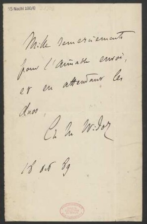 Brief an B. Schott's Söhne : 18.12.1889