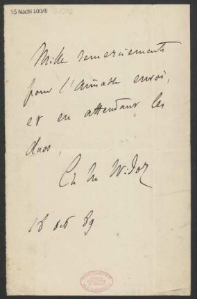 Brief an B. Schott's Söhne : 18.12.1889