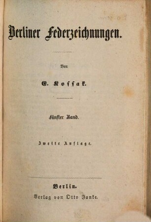 Berliner Federzeichnungen, 5