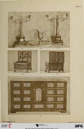 Tafel I – XXXII