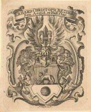 Exlibris des Erhard Christoph Bezzel