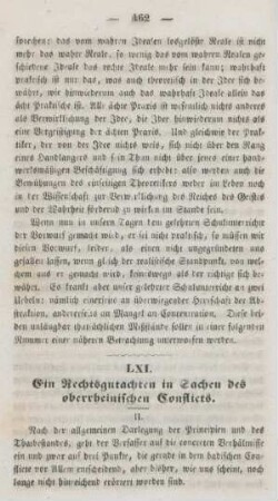 462-472 Ein Rechtsgutachten in Sachen des oberrheinischen Conflictes : II.
