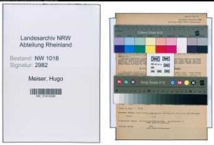 Entnazifizierung Hugo Meiser , geb. 04.04.1895 (Expedient)