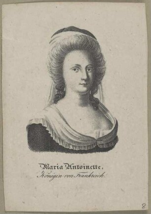 Bildnis der Maria Antoinette, Königin von Frankreich