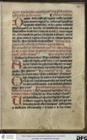 Benedictio habitus.