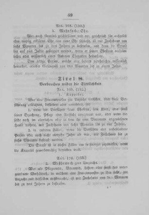 Titel 8. Verbrechen wider die Sittlichkeit.