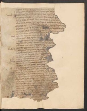 Tractatus de affinitatibus, de ventis, de tempestatis et de aetatibus saeculi secundum Isidorum Hispalensem, unvollständig