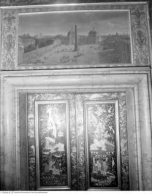 Supraporten mit Romveduten, Vedute der Piazza del Popolo