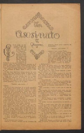 Un asesinato