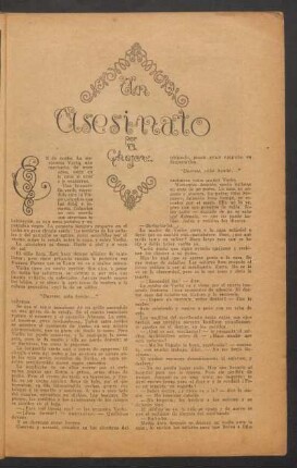 Un asesinato