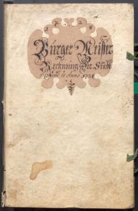 IX A 1 - Alte Stadtrechnungen (1728 - 1729)