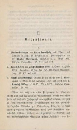 682-701 [Rezension] Krombholz, Anton, Marienpredigten