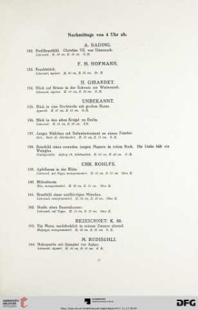 nachmittags von 4 Uhr ab (Nr. 152-234)
