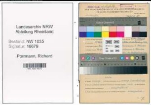 Entnazifizierung Richard Porrmann , geb. 19.02.1909 (Steiger)