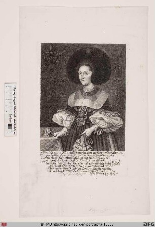 Bildnis Regina Maria Poemer, geb. Behaim v. Schwarzbach