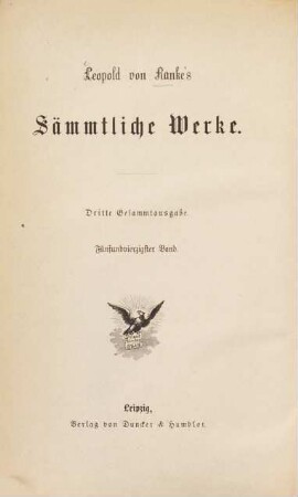 Leopold von Ranke's sämmtliche Werke, 45. Ursprung und Beginn der Revolutionskriege 1791 und 1792
