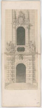 Thiersch, Friedrich von; München; Justizpalast - Ostportal (Ansicht)