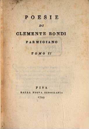 Poesie Di Clemente Bondi Parmigiano, 2