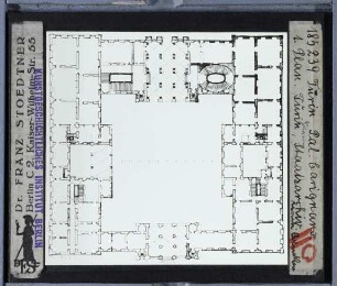 Turin, Palazzo Carignano : Grundriss