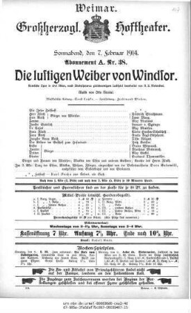 Die lustigen Weiber von Windsor