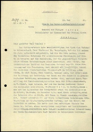 Anlage II. M. Schede an A. Andrae