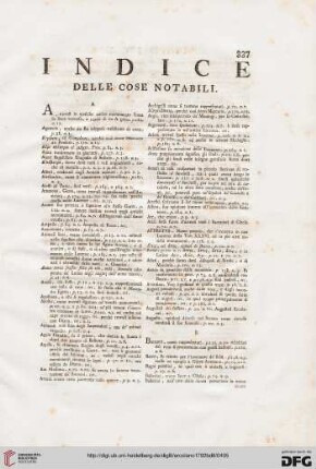Indice delle cose notabili