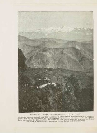 Ketten-(Falten) Bau des Himalaja, von Dardschiling aus gesehen