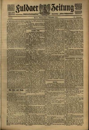 Ausgabe vom Montag, den 05. September 1910.