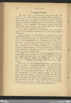IV. Basen und Salze