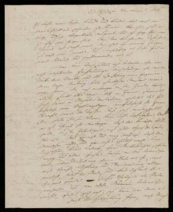Brief von Christian Schlosser an Johannes und Franz Riepenhausen, Schaffhausen, 5.8.1812