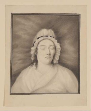 Maria Magdalena, gen. Meline von Willemer auf dem Totenbett